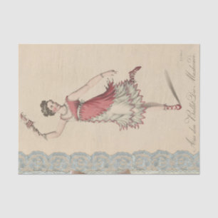 Vintag Ballet Dancer Seidenpapier