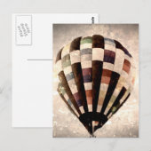 Vintag Balloon Postcard Postkarte (Vorne/Hinten)