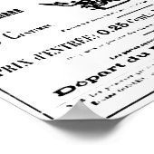 Vintag Balloons Poster (Ecke)