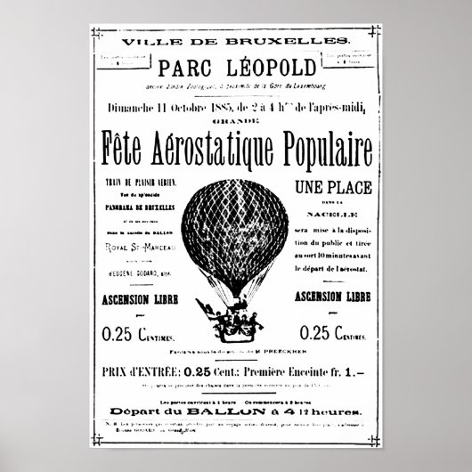 Vintag Balloons Poster (Vorne)