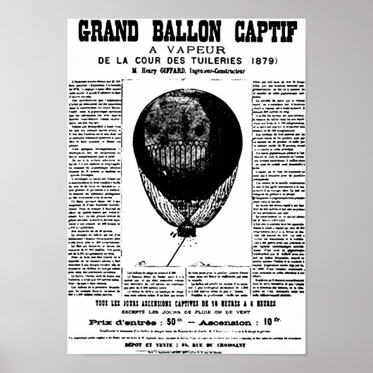 Vintag Balloons Poster (Vorne)