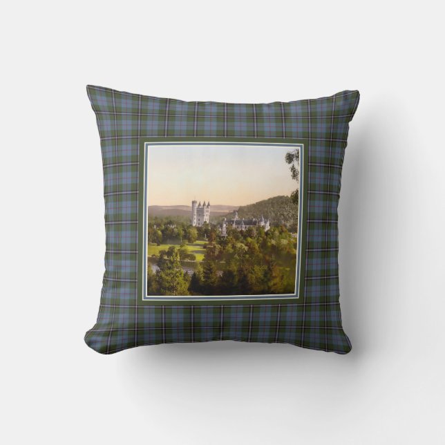 Vintag Balmoral Castle Royal Deeside Tartan Kissen (Vorderseite)