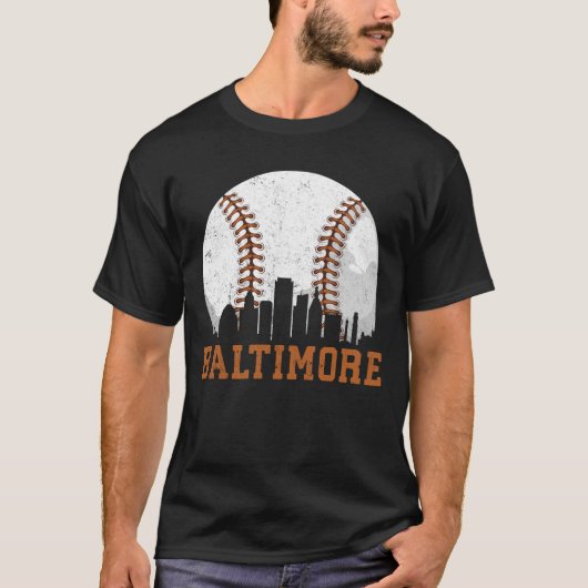 Vintag Baltimore City Baseball T-Shirt (Vorderseite)