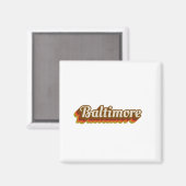 Vintag Baltimore Magnet (Vorderseite/Rückseite)