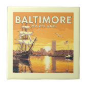 Vintag Baltimore Maryland Fliese (Vorderseite)