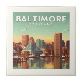 Vintag Baltimore Maryland Fliese (Vorderseite)