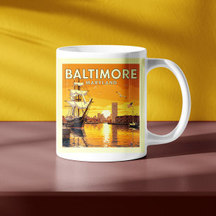 Vintag Baltimore Maryland Kaffeetasse