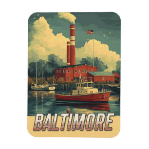 Vintag Baltimore Maryland Magnet