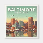 Vintag Baltimore Maryland Magnet (Vorne)