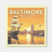 Vintag Baltimore Maryland Magnet (Vorne)