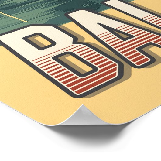 Vintag Baltimore Maryland Poster (Ecke)