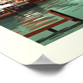 Vintag Baltimore Maryland Poster (Ecke)