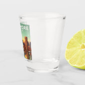 Vintag Baltimore Maryland Schnapsglas (Rechts)