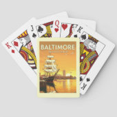 Vintag Baltimore Maryland Spielkarten (Rückseite)
