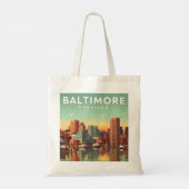Vintag Baltimore Maryland Tragetasche (Rückseite)