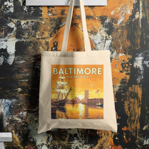 Vintag Baltimore Maryland Tragetasche