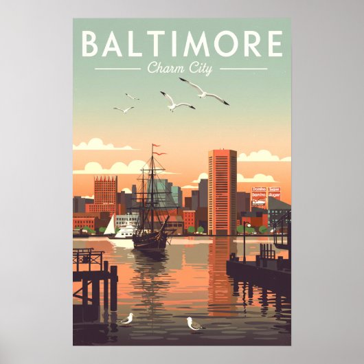 Vintag Baltimore Poster (Vorne)