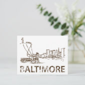 Vintag Baltimore Postkarte (Stehend Vorderseite)
