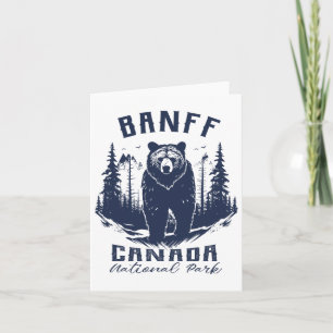 Vintag Banff Nationalpark Kanada Souvenir Wandern Karte