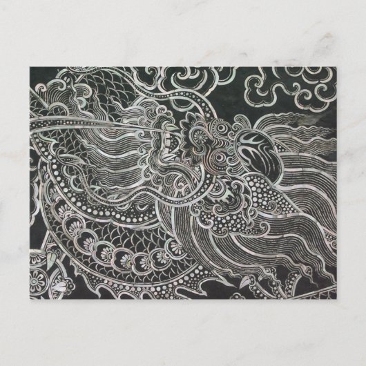 Vintag Bangkok Dragon Postkarte (Vorderseite)