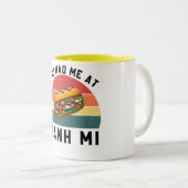 Vintag Banh Mi Vietnamese Sandwich Tasse (VorderseiteRechts)
