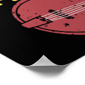 Vintag Banjo Geschenk Country Music Bluegrass Banj Poster (Ecke)