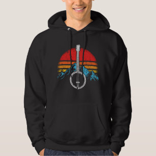 Vintag Banjo Player Bluegrass Musiker Hoodie