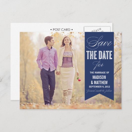 VINTAG BANNER | ANKÜNDIGUNG DATUM FREIHALTEN (Vorne/Hinten)