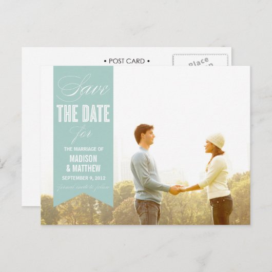 VINTAG BANNER | ANKÜNDIGUNG DATUM FREIHALTEN (Vorne/Hinten)