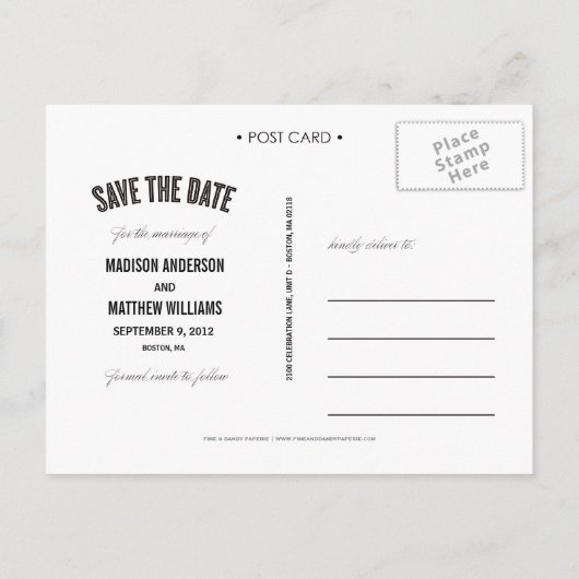 VINTAG BANNER | ANKÜNDIGUNG DATUM FREIHALTEN (Rückseite)