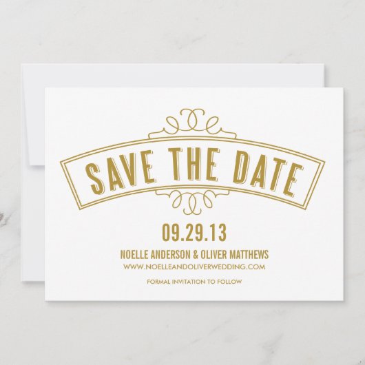 VINTAG BANNER | ANKÜNDIGUNG DATUM FREIHALTEN (Vorderseite)