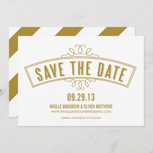 VINTAG BANNER | ANKÜNDIGUNG DATUM FREIHALTEN (Vorne/Hinten)