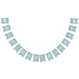 Vintag Banner für Osterhasen - Aquamarin