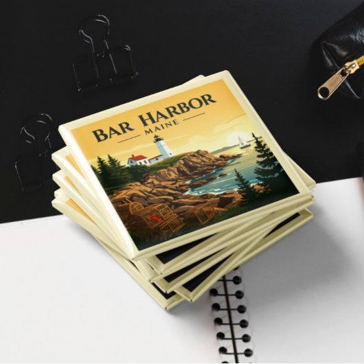 Vintag Bar Harbor Maine Magnet