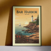 Vintag Bar Harbor Maine Poster