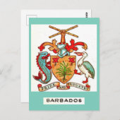Vintag Barbados Postcard Postkarte (Vorne/Hinten)
