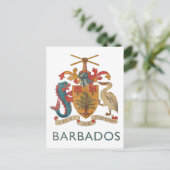 Vintag Barbados Postkarte (Stehend Vorderseite)