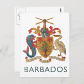 Vintag Barbados Postkarte (Vorne/Hinten)