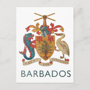 Vintag Barbados Postkarte