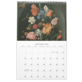 Vintag Barock Stillleben Blume Kunst, Dichtung und Kalender (Jan 2027)