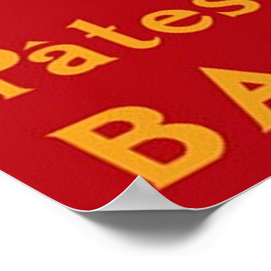 Vintag Baroni Pasta Werbung Poster (Ecke)