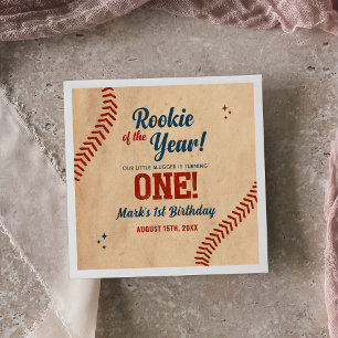 Vintag Baseball 1. Geburtstag Party Napkins Serviette