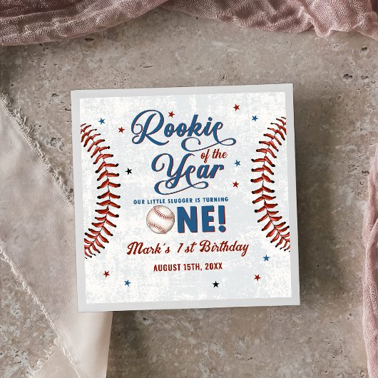 Vintag Baseball 1. Geburtstag Party Napkins Serviette