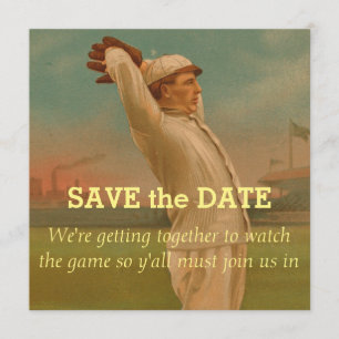 Vintag Baseball 1 Save The Date