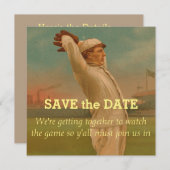 Vintag Baseball 1 Save The Date (Vorne/Hinten)
