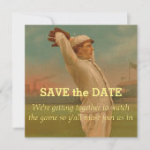 Vintag Baseball 1 Save The Date (Vorderseite)