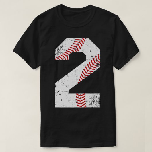 Vintag Baseball 2 - Jersey-Nummer Premium T-Shirt (Design vorne)
