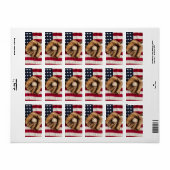 Vintag Baseball Adressaufkleber (Vorne)