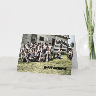 VINTAG BASEBALL ART FOTO BOYS BASEBALL KIDS KARTE