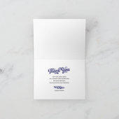 Vintag Baseball Baby Dusche Danke Karte (Innenseite)